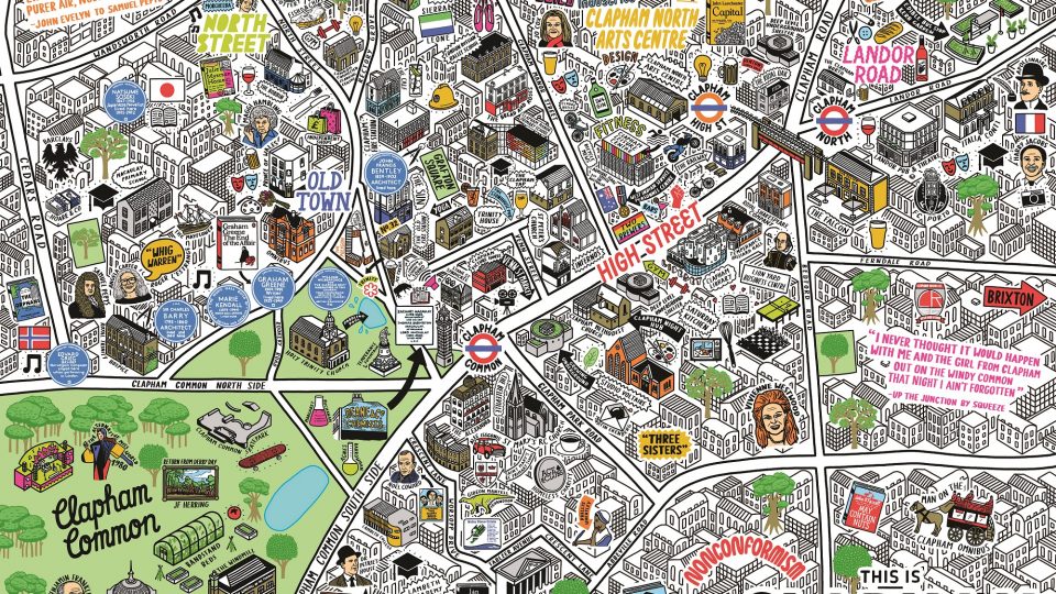 Clapham Map