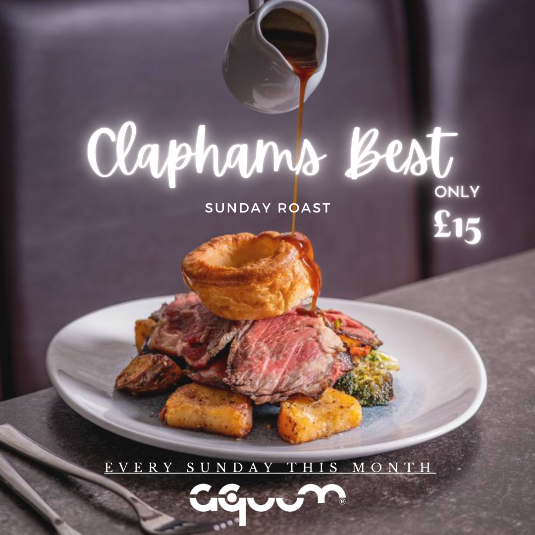 £15 sunday roast at Aquum This is Clapham