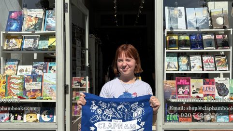 Clapham bag, clapham books, free tote